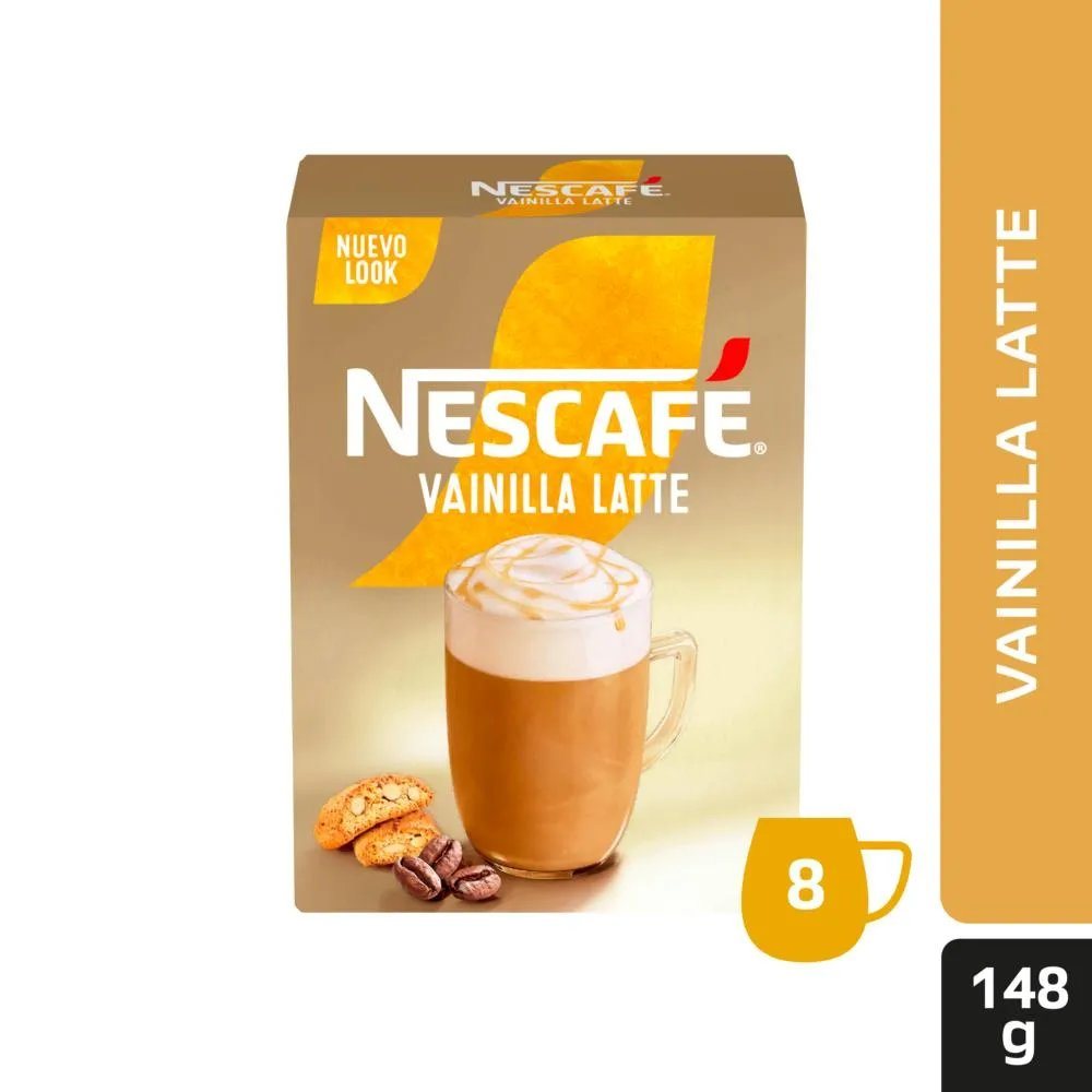 NESCAFE CAFE LATTE VAINILLA  6*8*18,5GRS.  NES    