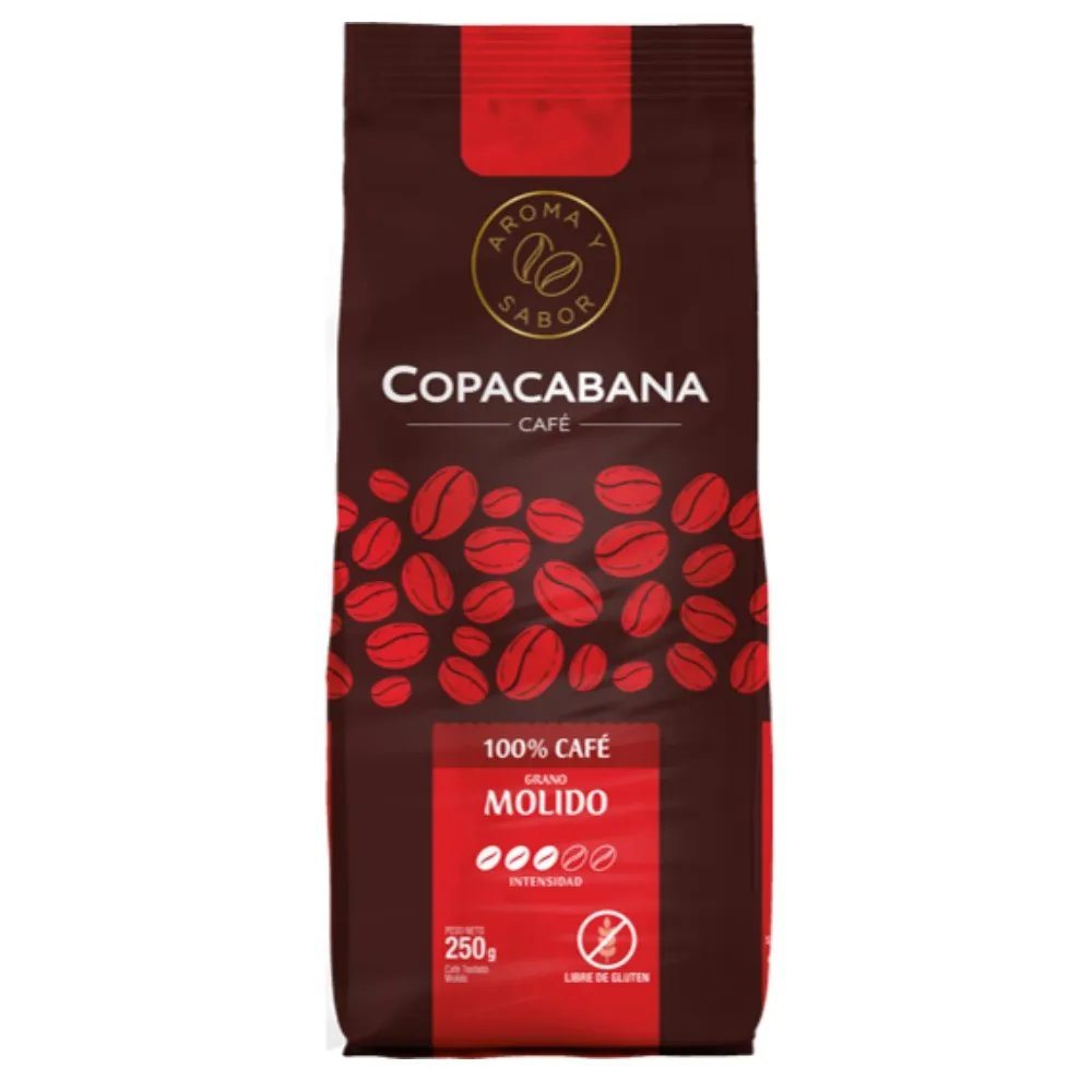 CAFE COPACABANA MOLIDO ROBUSTA  250 GRS.          