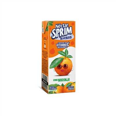 NECTAR SPRIM SLIM NARANJA 8* 3*190ML              