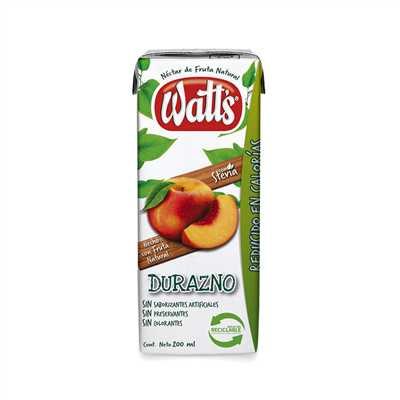 NECTAR DURAZNO TETRA *200 CC WATT`S               