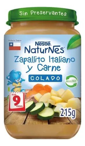 COLADOS ZAPALLITO ITALIANO Y CARNE 4*6*215G       