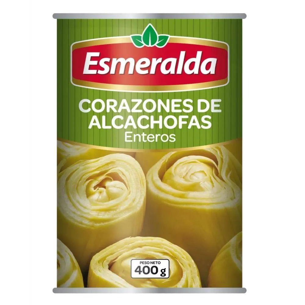 ALCACHOFAS CORAZONES ESMERALDA VIDR.*400GRS.      