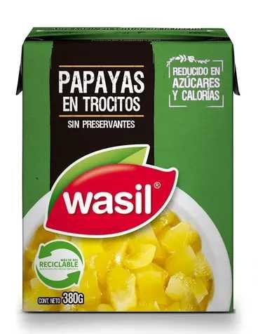 PAPAYAS TROCITOS WASIL 16*380GRS.                 