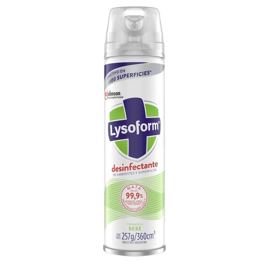 DESINFECTANTE AEROS BEBE LYSOFORM *360ML          
