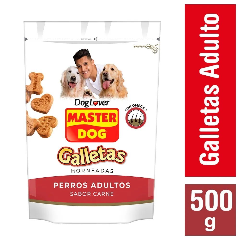 ALIM. MASTERDOG ADU GALLETA CARNE *500GRS.        