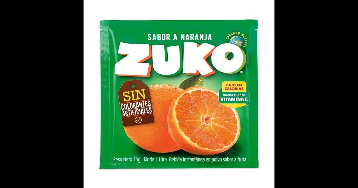 ZUKO NARANJA 90 un x 20gr                         