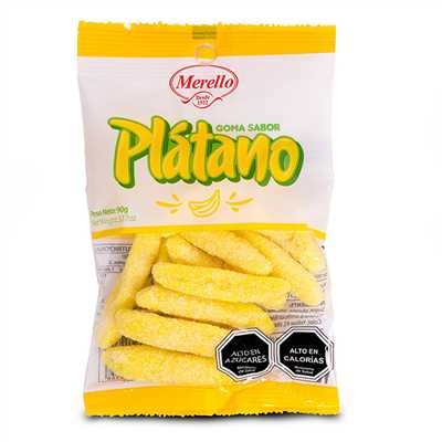 GOMA PLATANO  40*90GRS. MERELLO                   