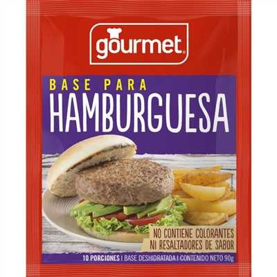 BASE P/HAMBURGUESA 15*90GRS. GOURMET              