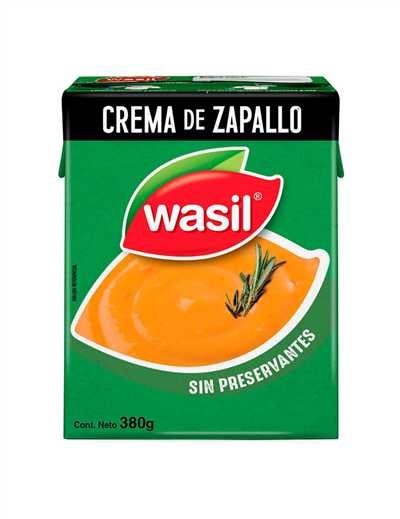 CREMA DE ZAPALLO TETRA  16*380GRS. WASIL          