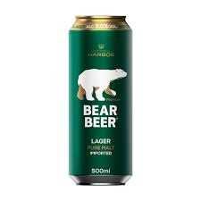 CERVEZA LAGER LATA BEAR BEER 500CC                