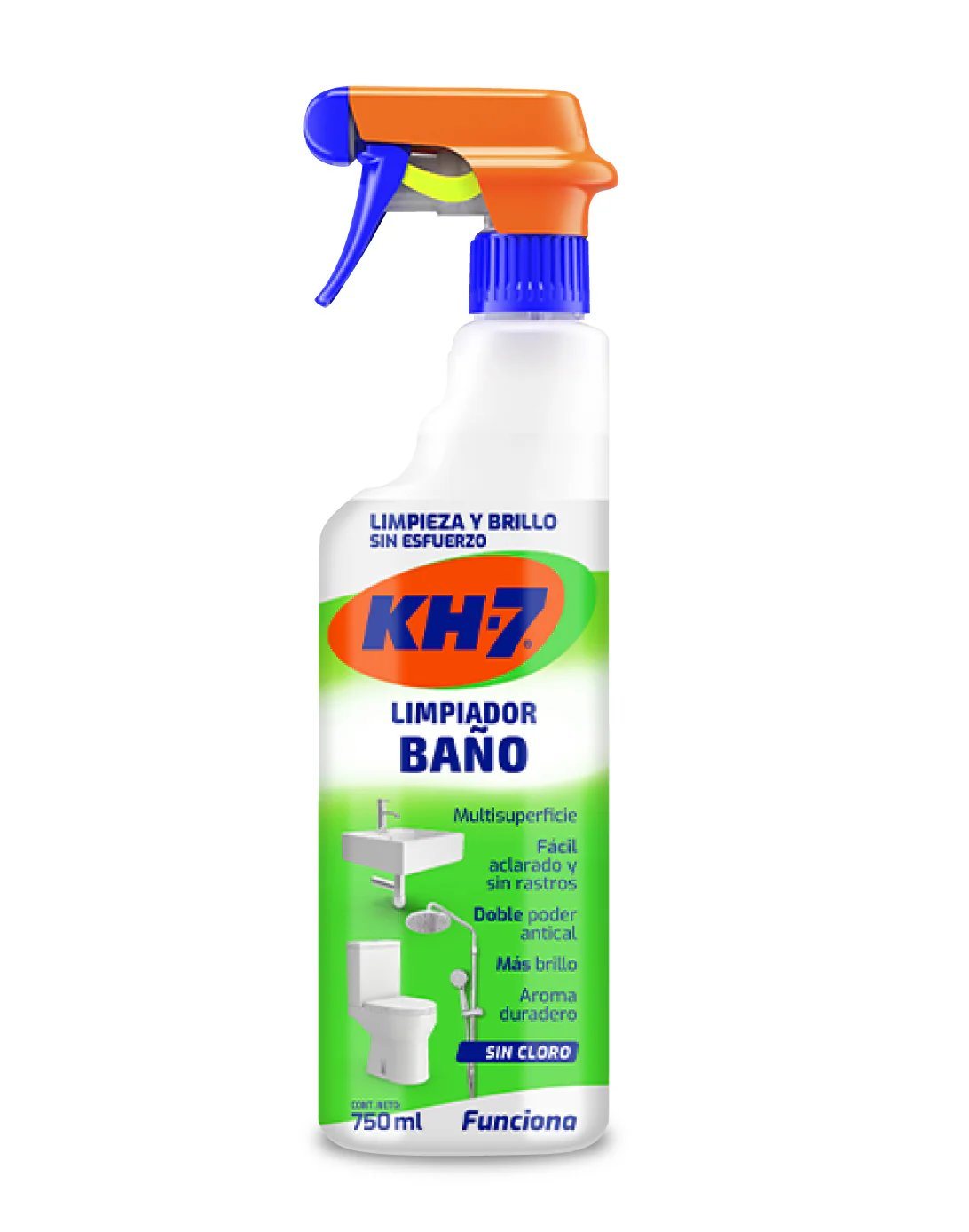 LIMPIA BAÑO KH-7 GATILLO 12X 750G.                