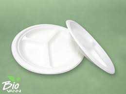 PLATO DESECHABLE 26 CM 3 DIVISIONES BIO-VANNI     