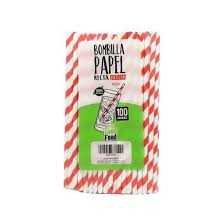 BOMBILLA PAPEL BICOLOR 23X0.5CM GOOD FOOD         