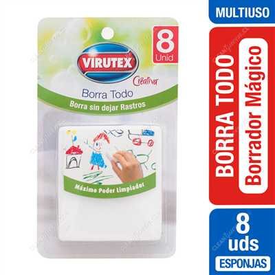 ESPONJA BORRA TODO VIRUTEX 8UNID                  
