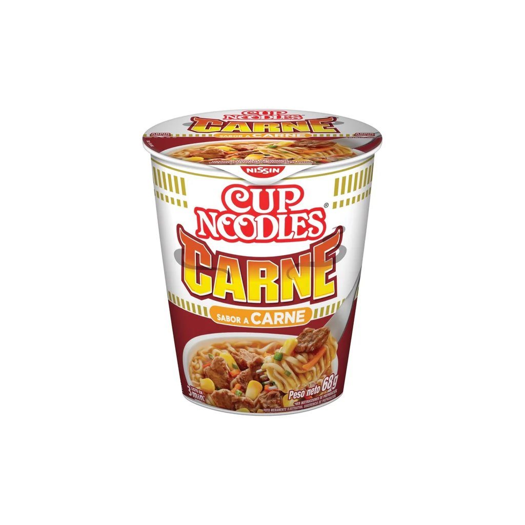 VASO NISSIN CARNE 68gr CUP NOODLES                