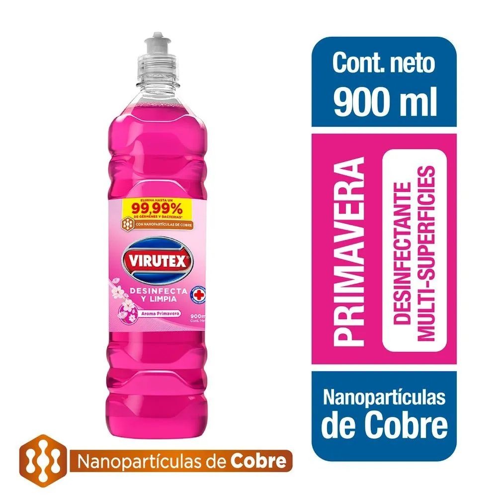 LIMPIADOR DESINFECTANTE PRIMAVERA 900ML VIRUTEX   
