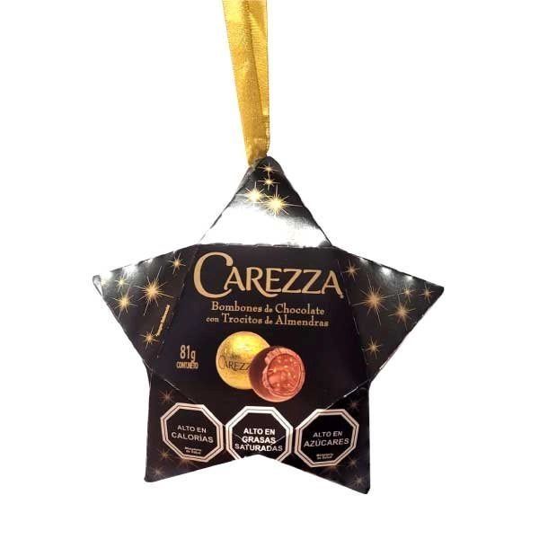 EST ESTRELLA BOMBON CAREZZA NAVIDAD 81grs X10     