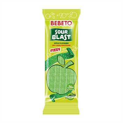 BEBETO GOMITAS SOUR BLAST MANZANA FIZZY 180gr     