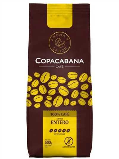 CAFE ENTERO ROBUSTA 500grs COPACABANA             