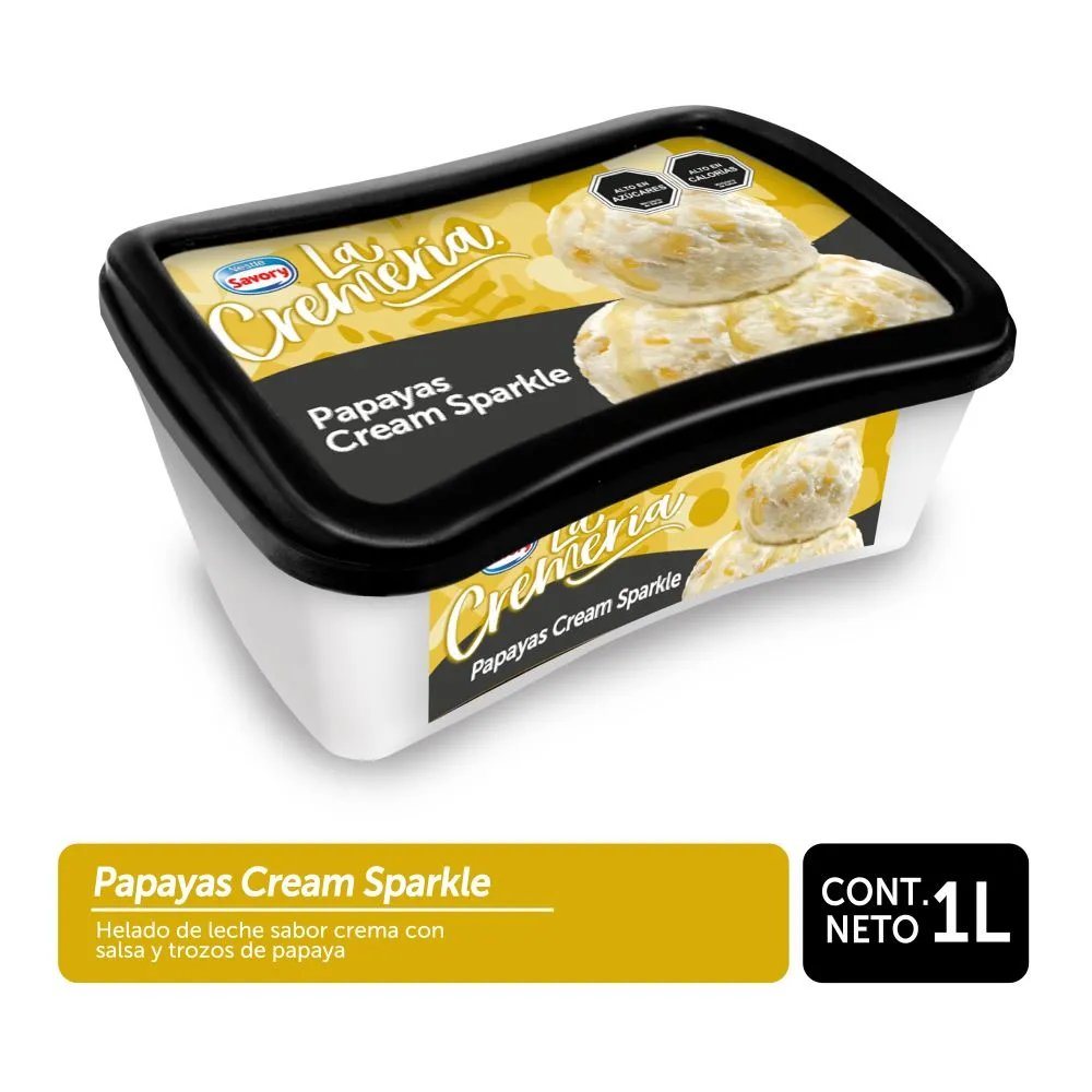 PAPAYAS CREAM SPARKLE 1lt LA CREMERIA             