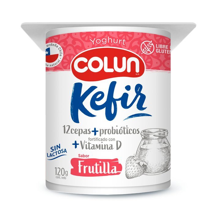 YOG. KEFIR FRUTILLA 120grs COLUN                  