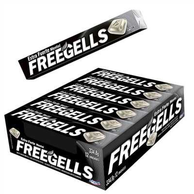 CARAMELOS EXTRA FUERTE MENTOL 29,7grs FREEGELLS   
