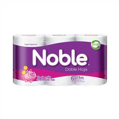PAPEL HIGIENICO D/H 23mts NOBLE                   