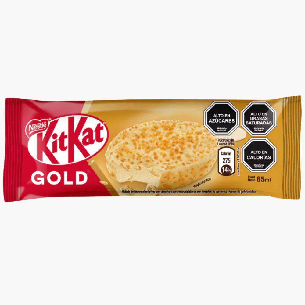 KIT KAT GOLD HELADO PALETA 85ml NESTLE            