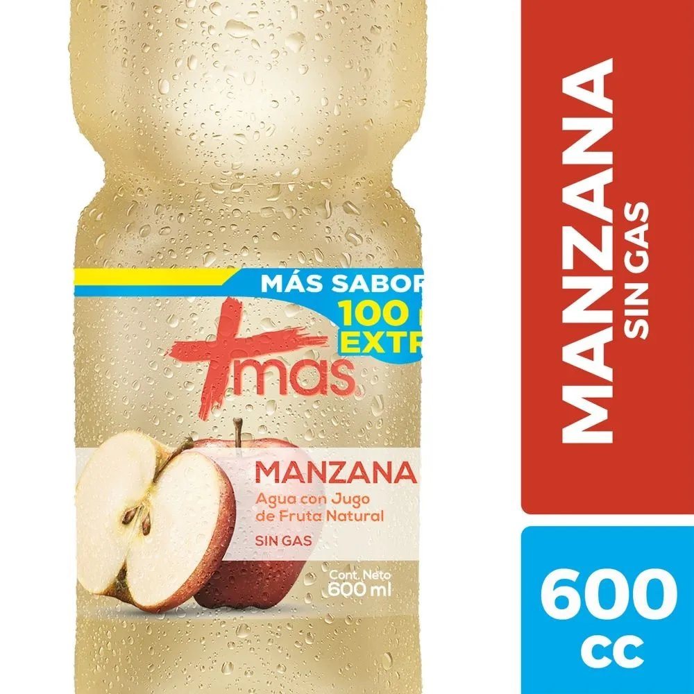 MAS MANZANA S/G PET 600cc CCU                     