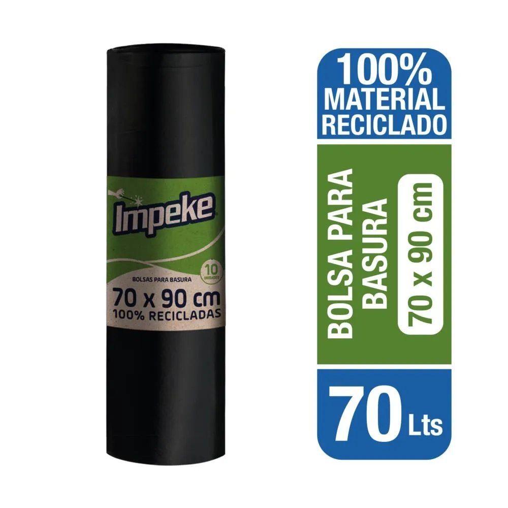 BOLSA BASURA ECO 70X90 IMPEKE                     
