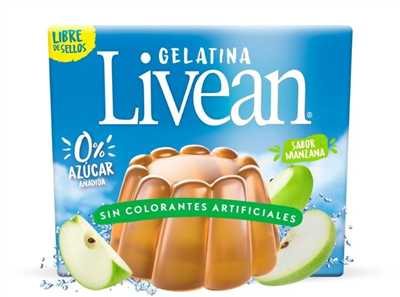 GELATINA MANZANA 20 GR LIVEAN                     