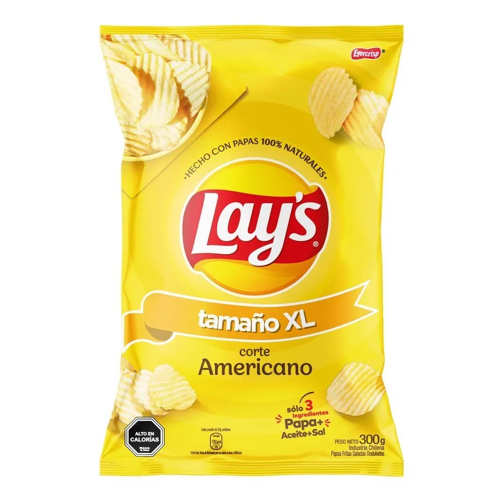 PAPA LAYS T/AMERICANO 300 GRS                     