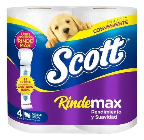 PAPEL HIG. SCOTT RINDEMAX 22M 12*4 ROLLOS         