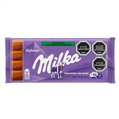 CHOC. TABLETA MILKA ALPINE  *80 GRS.              