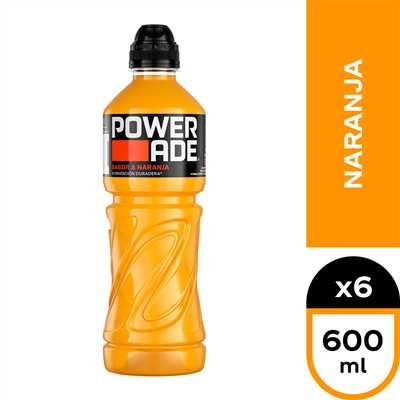 POWERADE NARANJA PET *600CC EMBOT. ANDINA         