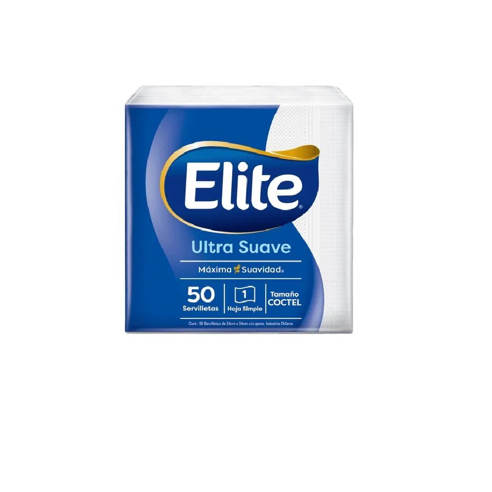 SERVILLETA COCKT. ELITE BCA.   120*50UNID         